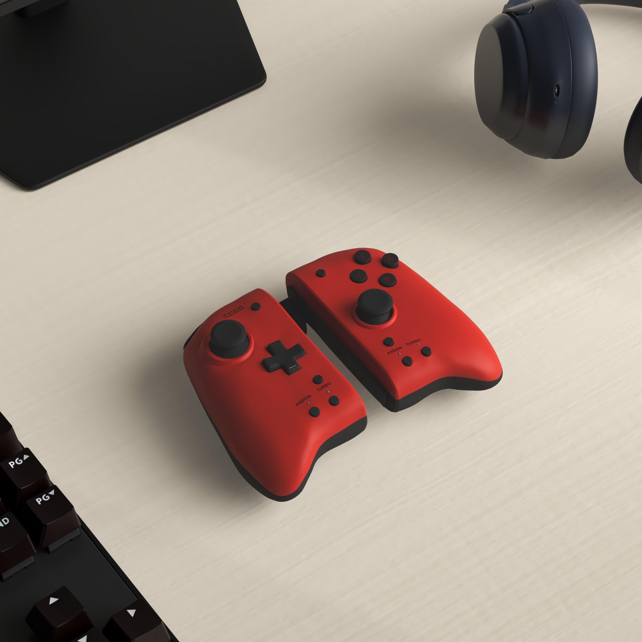 Nintendo Switch HIRO Ergonomic Nintendo Switch controller for handheld gaming.